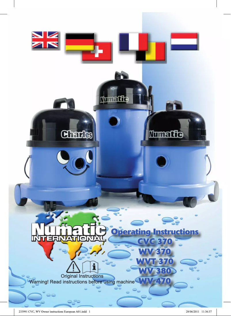 First page image of the manual for Charles CVC370