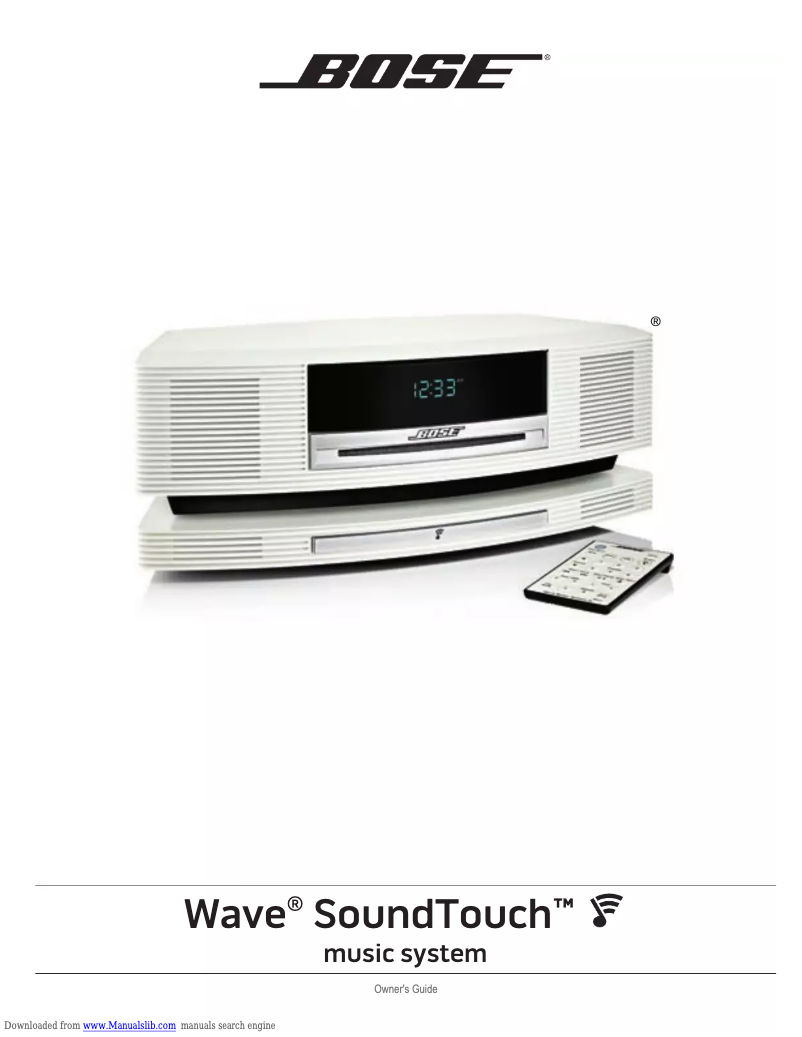 Page 1 of the manual User Manual Bose Wave Sound Touch