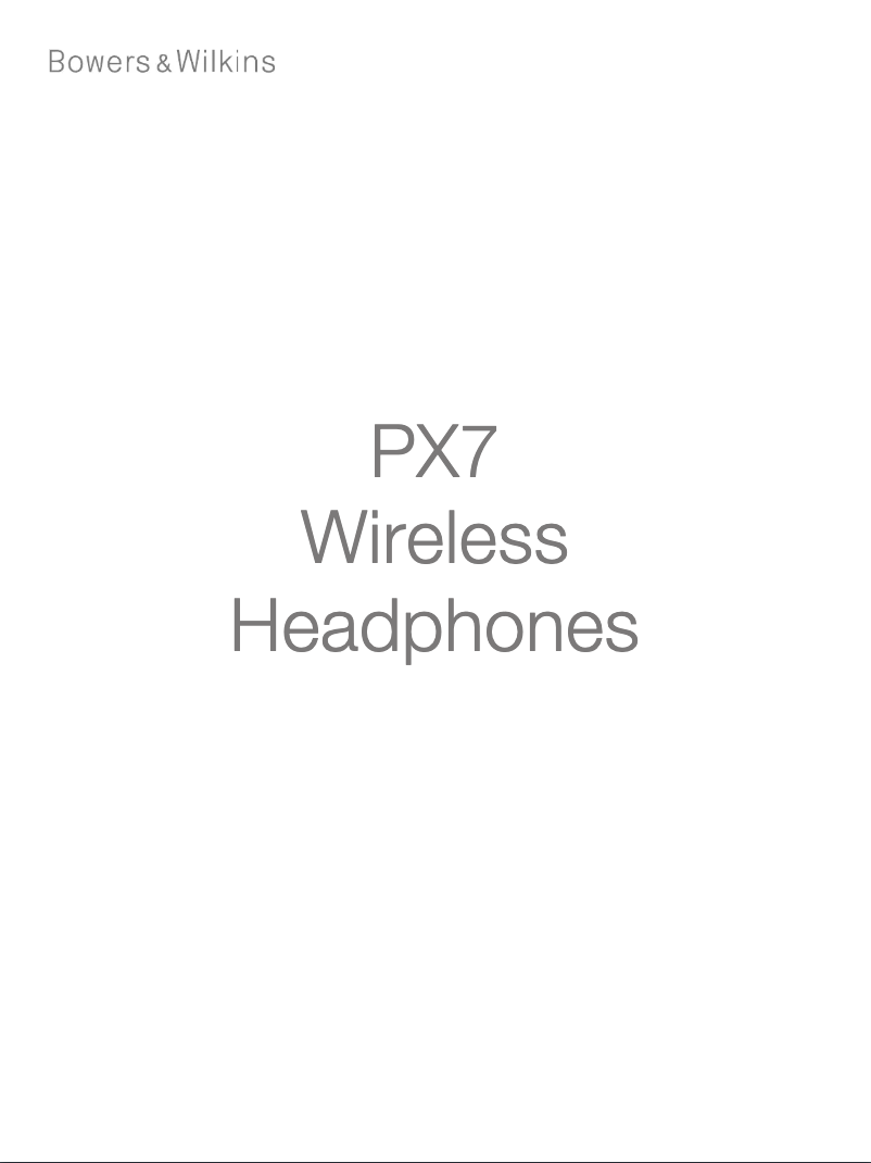 Page 1 of the manual User Manual Bowers & Wilkins PX7 Wireless