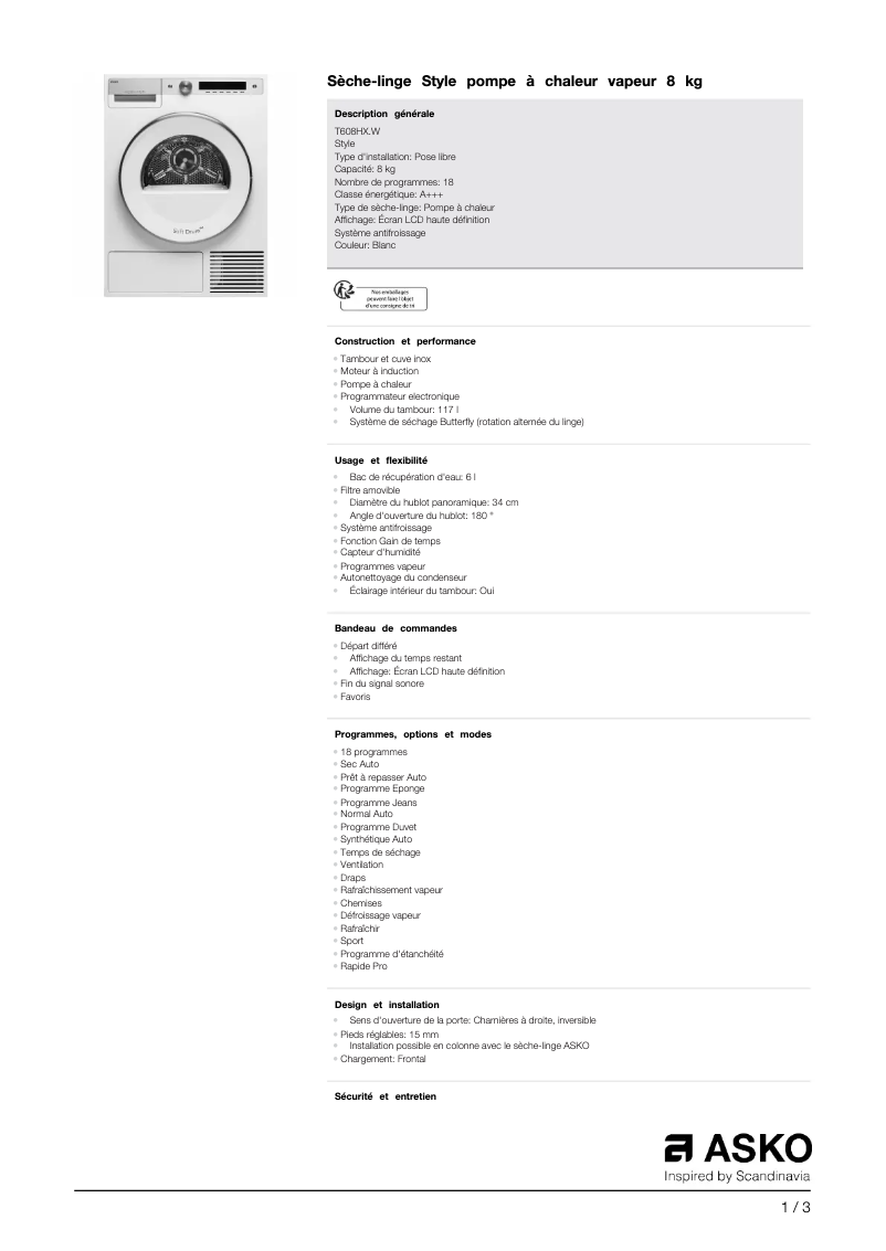 First page image of the manual for T608HX.W