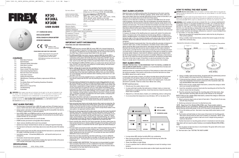 Page 1 of the manual User Manual Kidde KF30LL