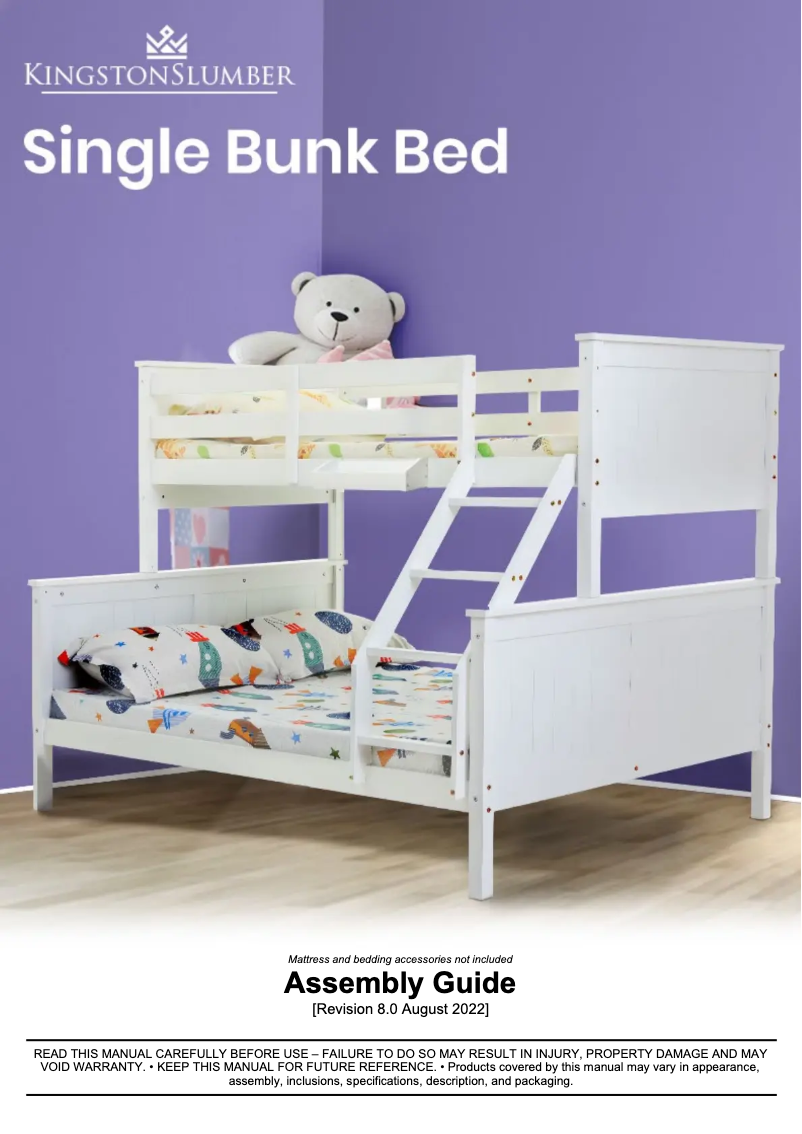 Page 1 of the manual User Manual Kingston Slumber FURBBDKNGA15W