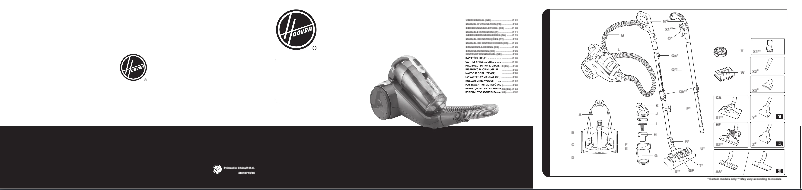 Page 1 of the manual User Manual Hoover Reactiv RC60PET 011