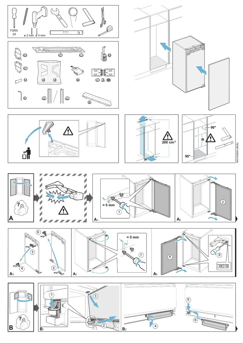 First page image of the manual for RT 242 203