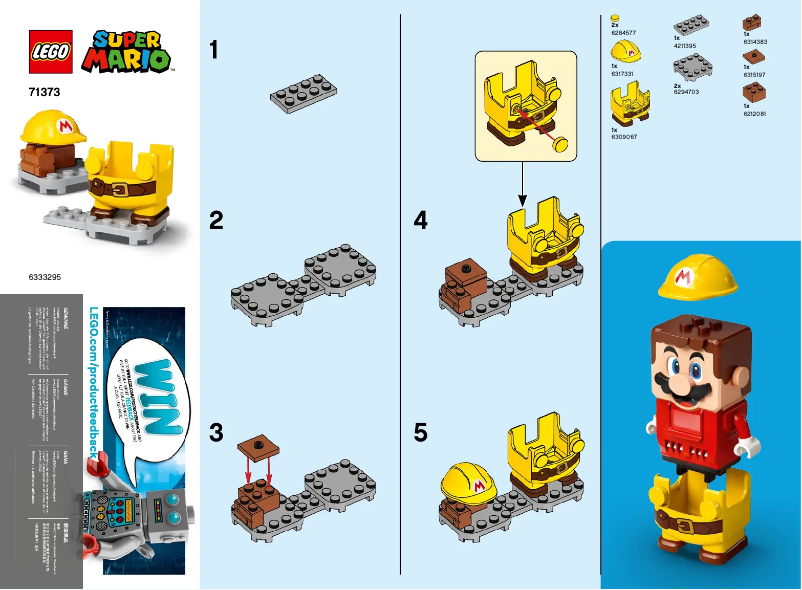 Page 1 of the manual User Manual Lego Super Mario 71373