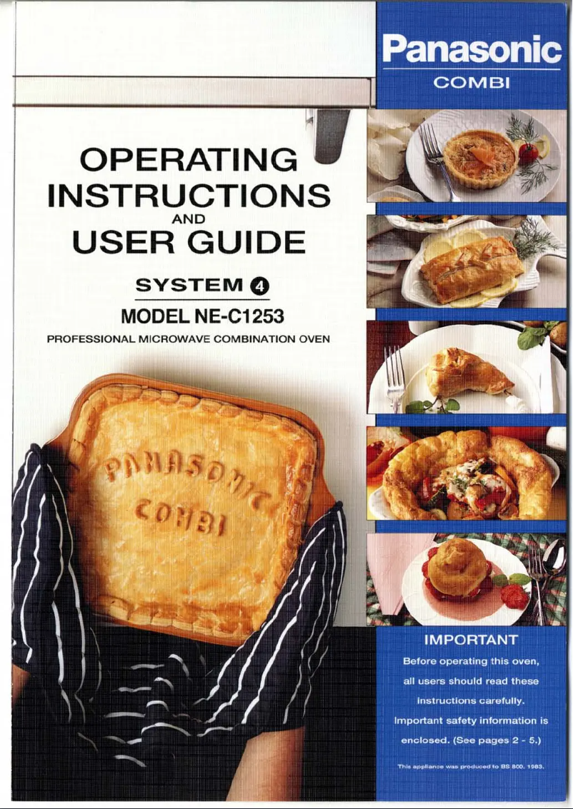 Page 1 of the manual User Manual Panasonic NE-C1253