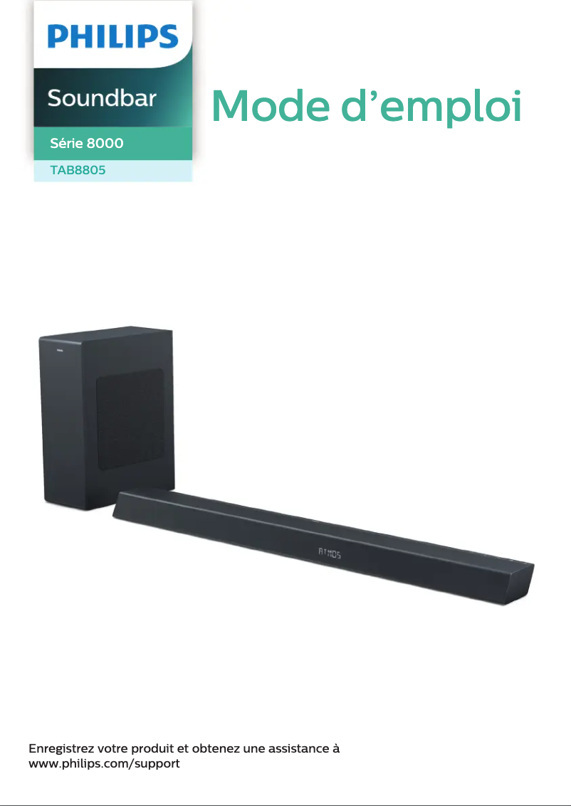 First page image of the manual for TAB8805