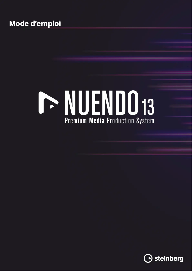 Page 1 of the manual User Manual Steinberg Nuendo 13