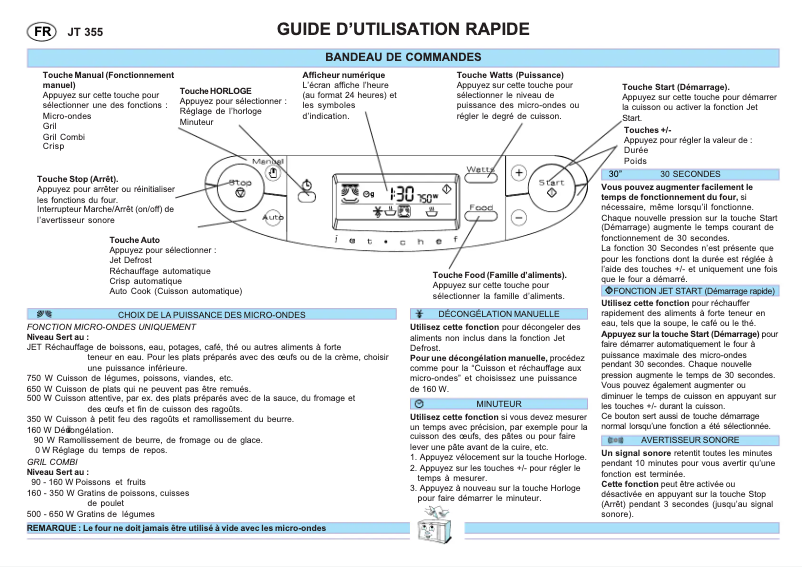 Page 1 of the manual User Manual Whirlpool JT 355