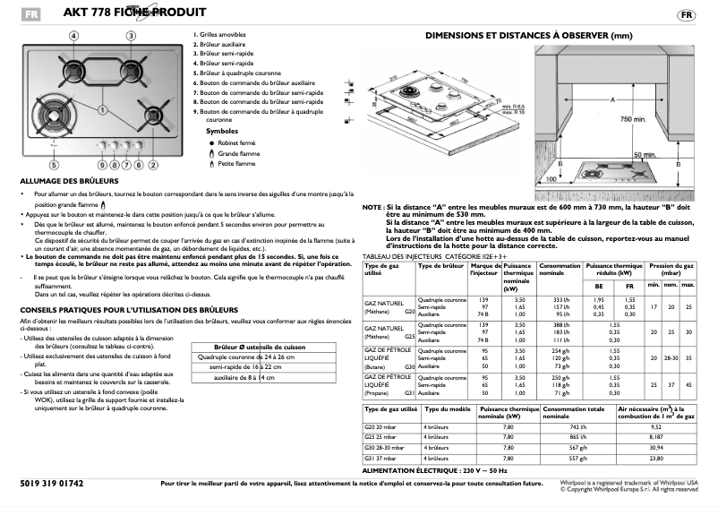 First page image of the manual for AKT778IXL