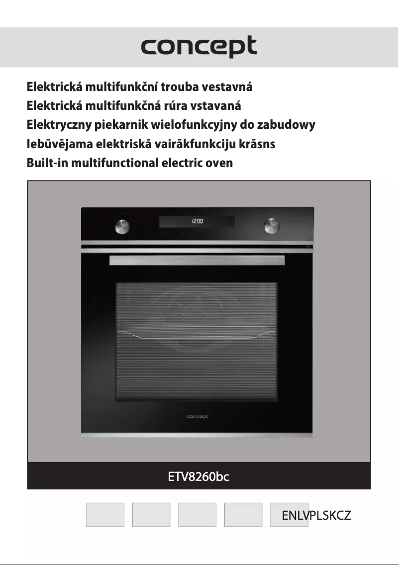 First page image of the manual for ETV8260bc