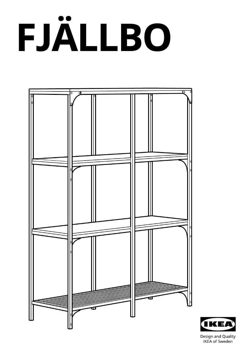 Page 1 of the manual User Manual Ikea FJÄLLBO 103.392.94