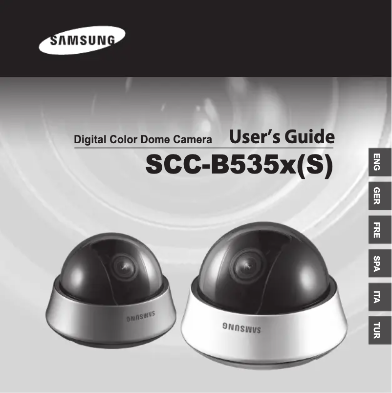 Page 1 of the manual User Manual Samsung SCC-B5353P