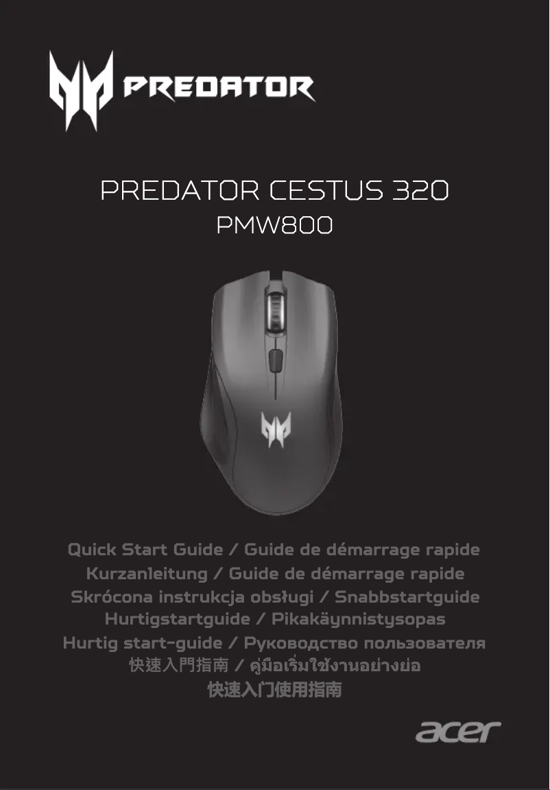 First page image of the manual for Predator Cestus 320