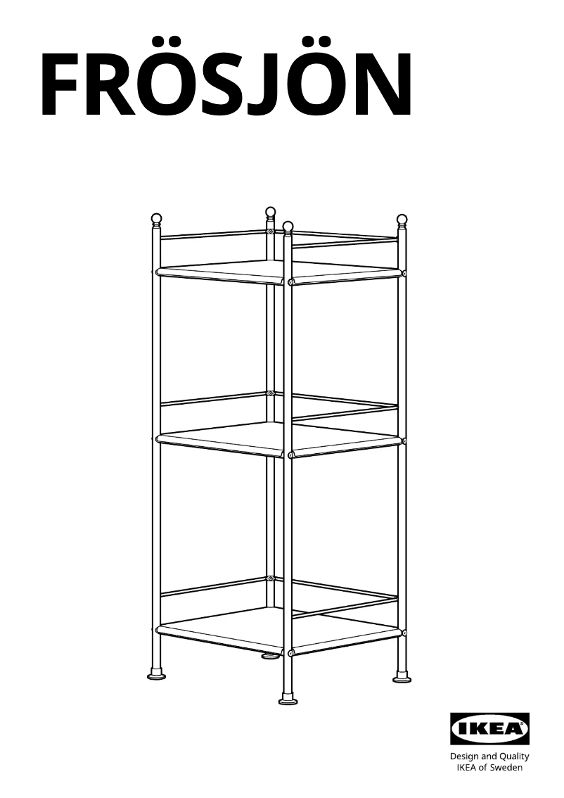 First page image of the manual for FRÖSJÖN 905.749.18