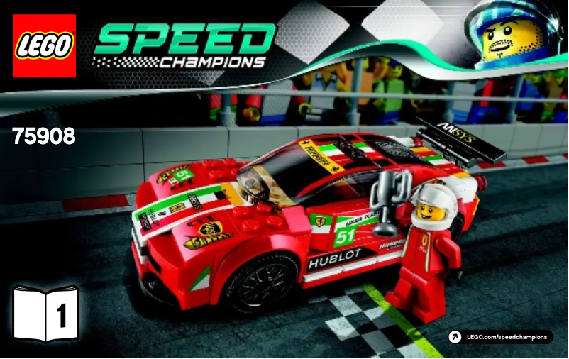Page 1 of the manual User Manual Lego Speed Champions 75908