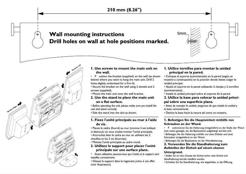 Page 1 of the manual Installation Guide Philips MC235B