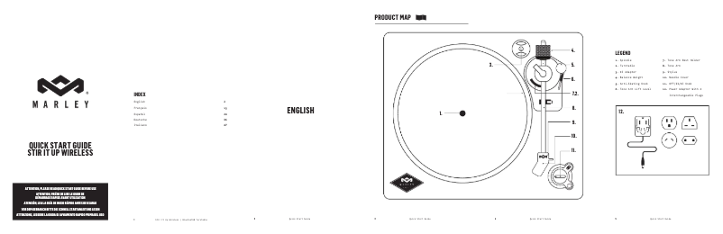 Page 1 of the manual Quick Start Guide House of Marley Stir It Up Wireless