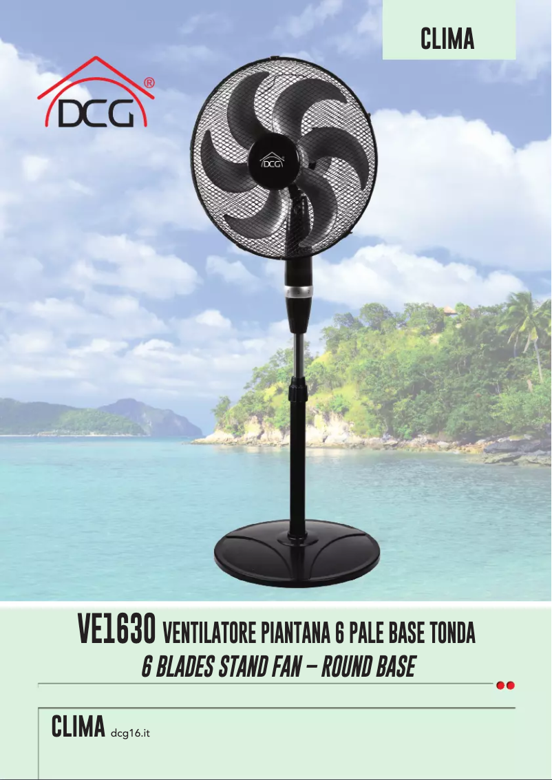 First page image of the manual for VE1630