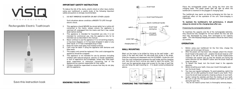 Page 1 of the manual User Manual Visiq TR5122