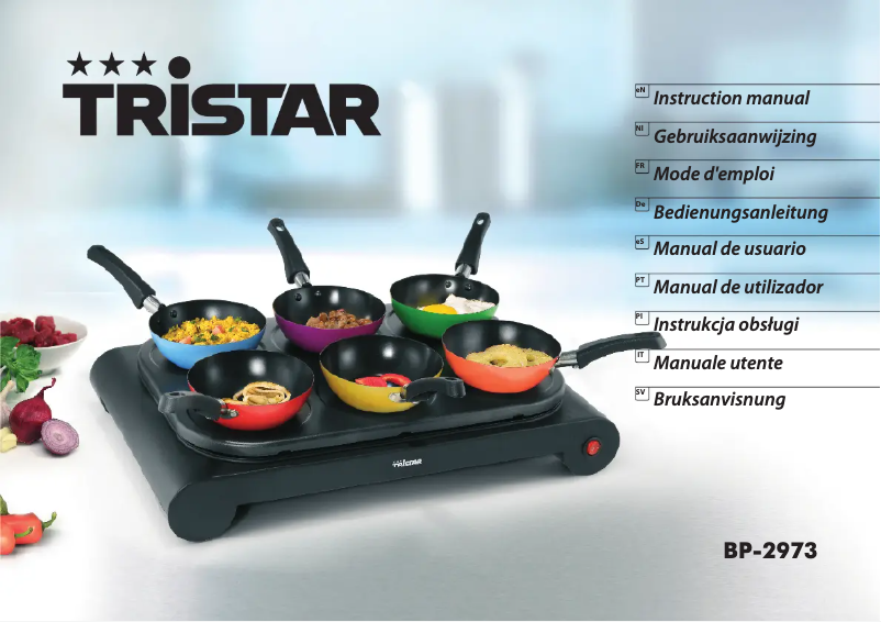 Page 1 of the manual User Manual TriStar BP-2973