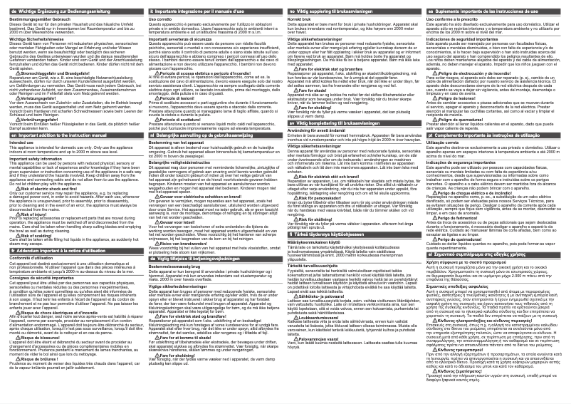 First page image of the manual for MUM4405UC