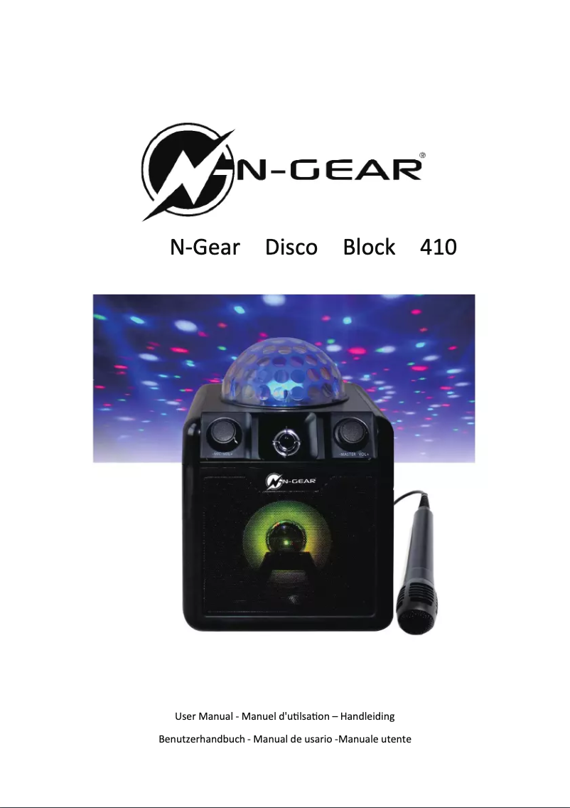 First page image of the manual for Disco Block 410