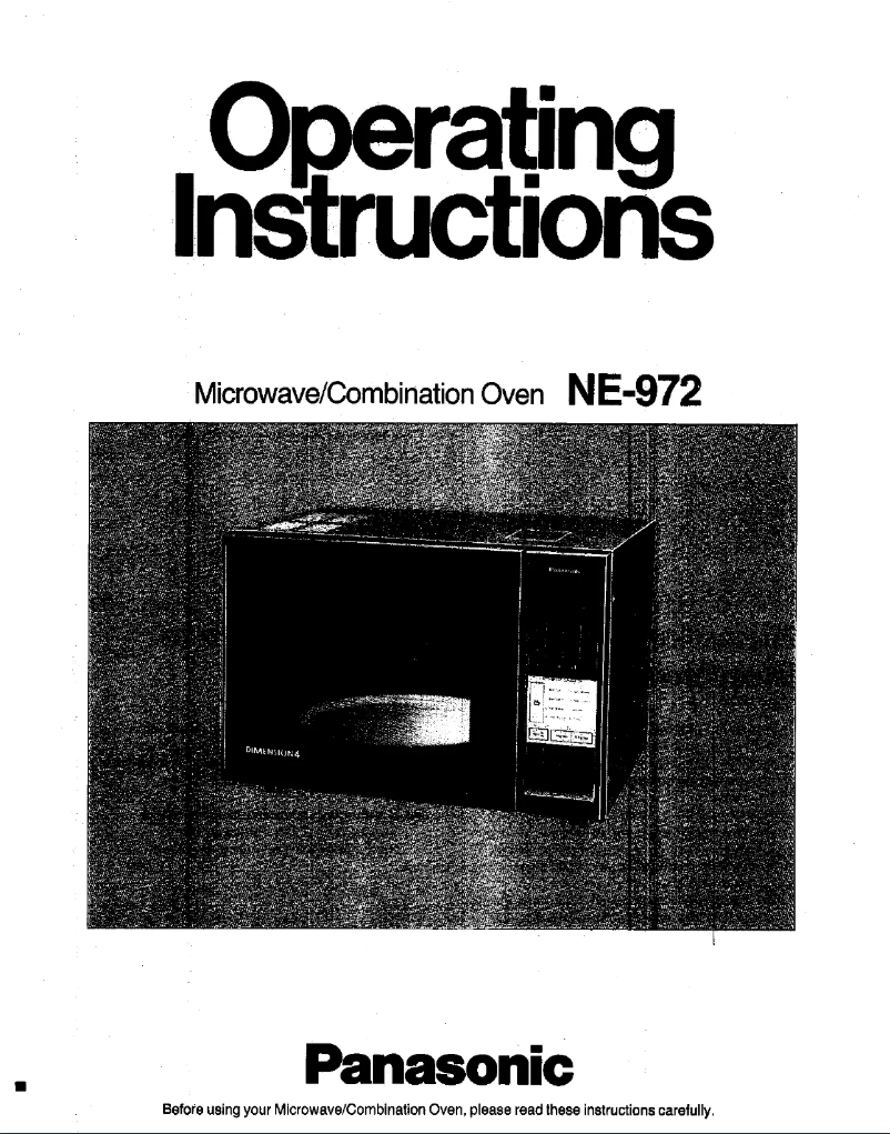 Page 1 of the manual User Manual Panasonic NE-972