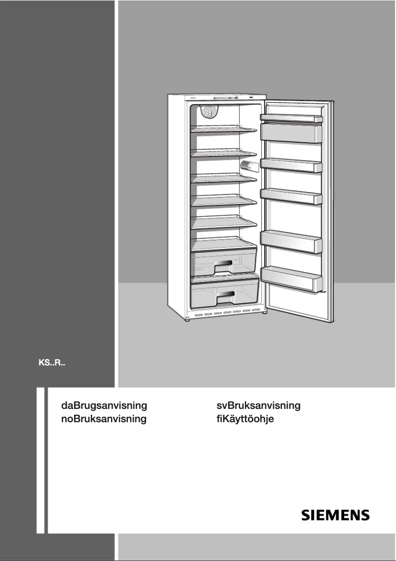 Page 1 of the manual User Manual Siemens KS38RV71