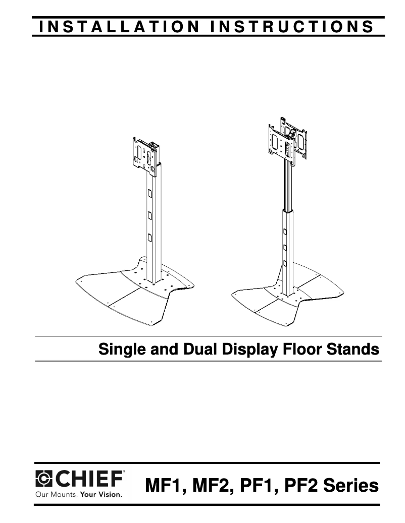 Page 1 of the manual User Manual Chief MF16000B