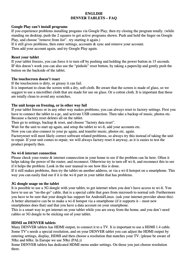 First page image of the manual for TAC-90011