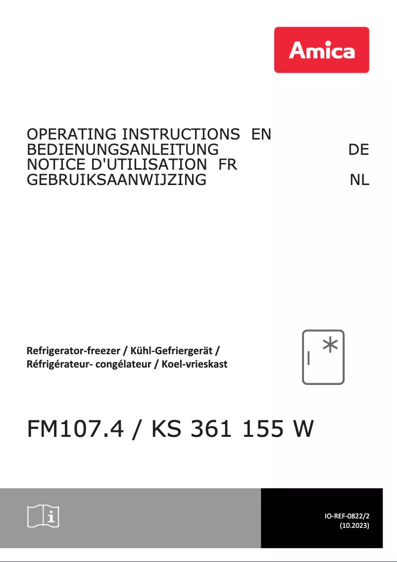 Page 1 of the manual User Manual Amica FM107.4