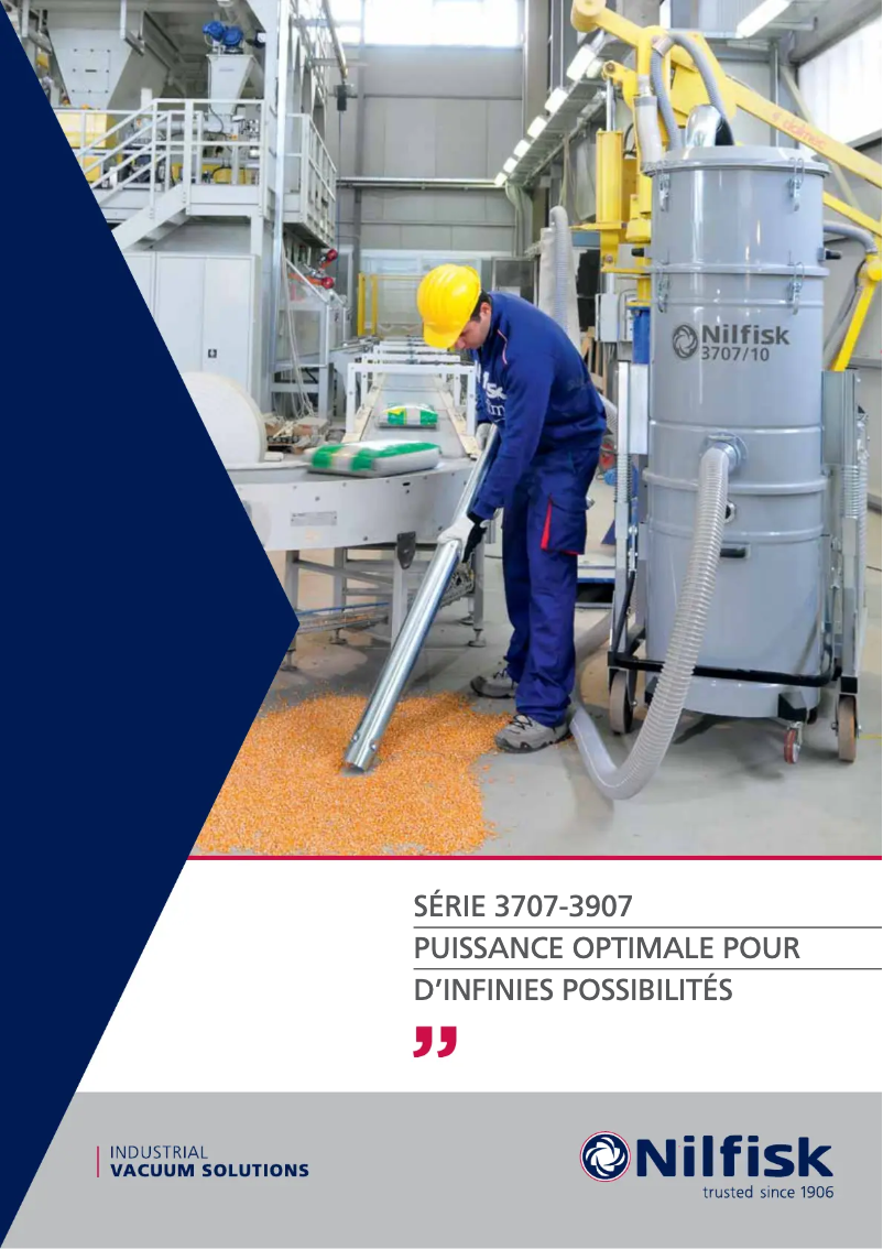 Page 1 of the manual Brochure Nilfisk 3707