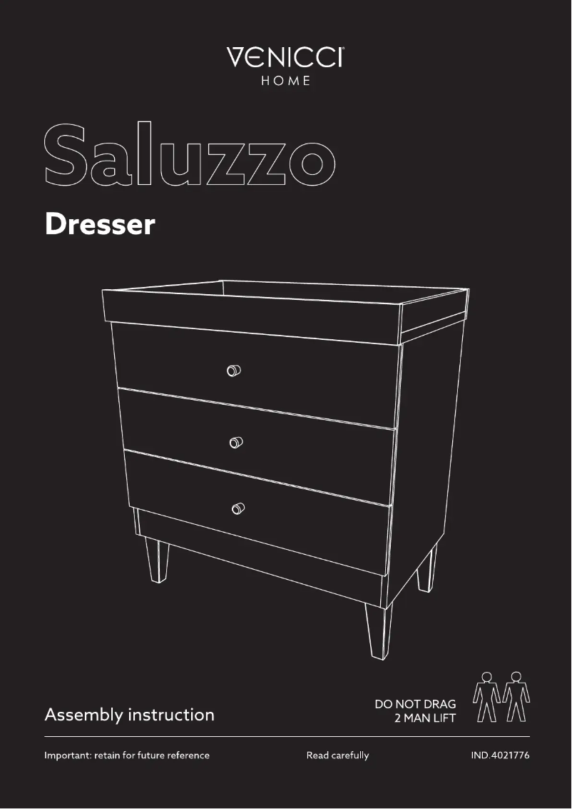 Page 1 of the manual User Manual Venicci Forenzo Dresser