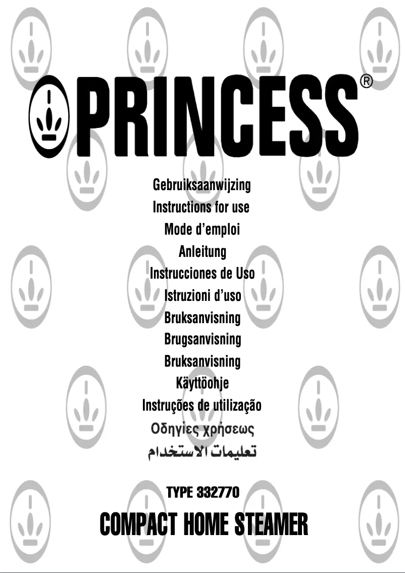 Page 1 of the manual User Manual Princess 332770