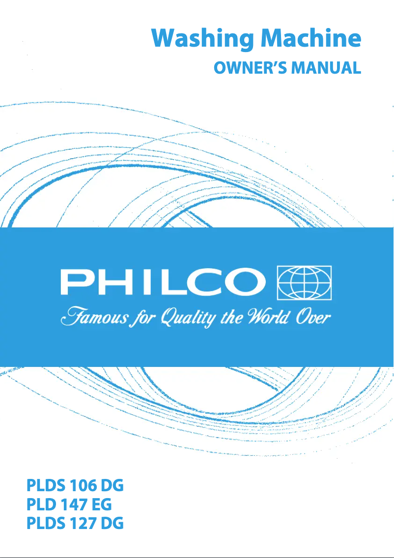 Page 1 of the manual Instruction Manual Philco PLDS 127 DG