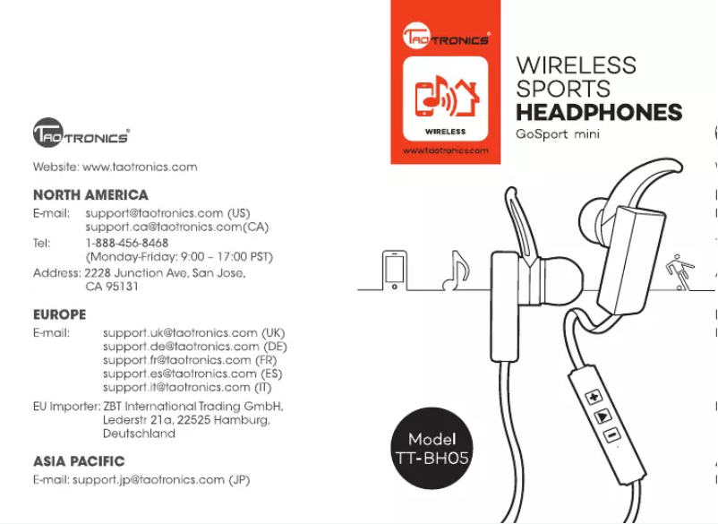 Page 1 of the manual User Manual TaoTronics GoSport Mini TT-BH05