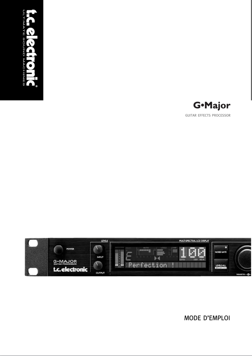 First page image of the manual for G-Major