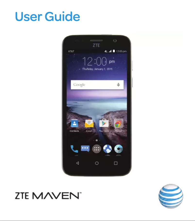 Page 1 of the manual User Manual ZTE Maven