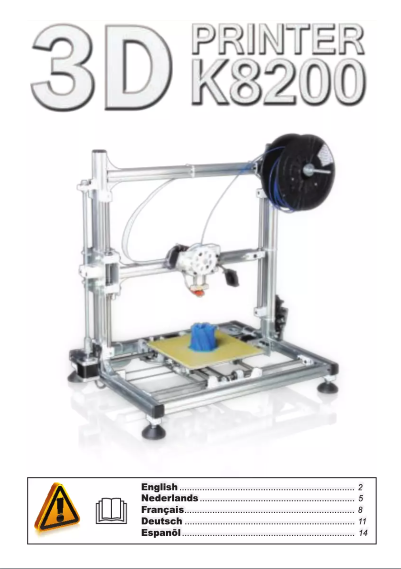 First page image of the manual for K8200