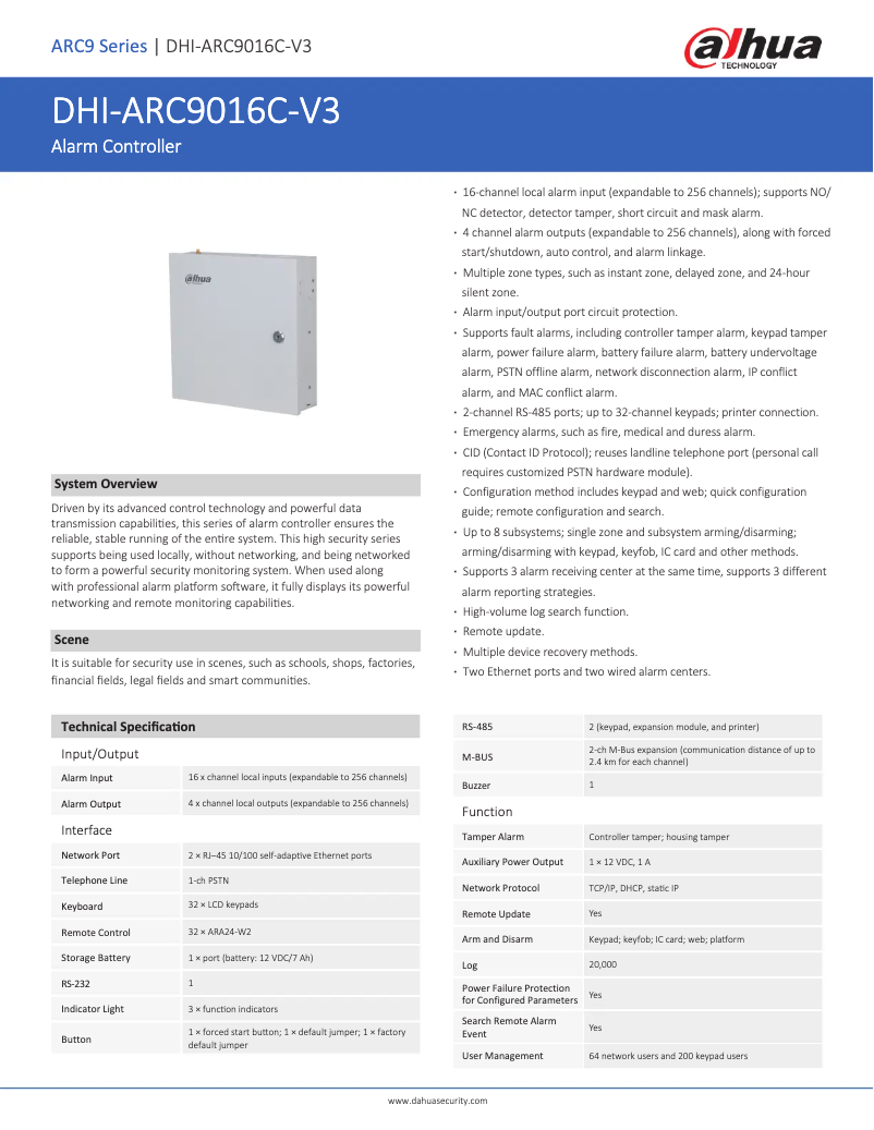 First page image of the manual for ARC9016C