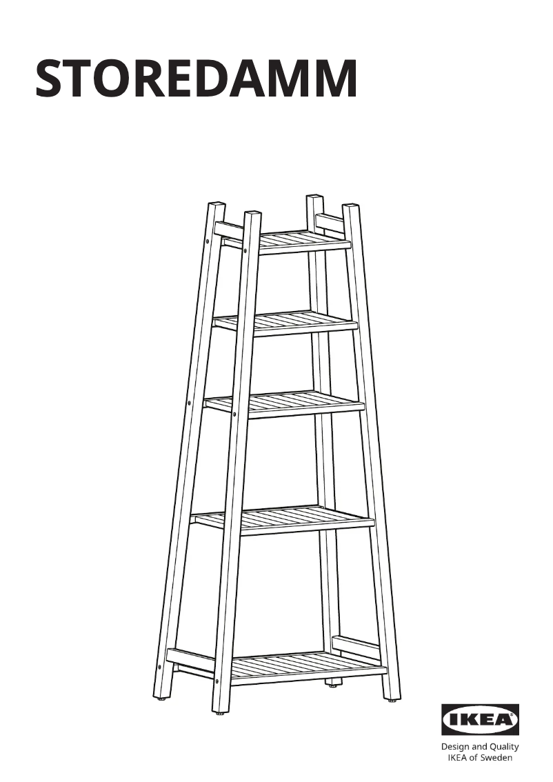 Page 1 of the manual User Manual Ikea STOREDAMM 105.761.67