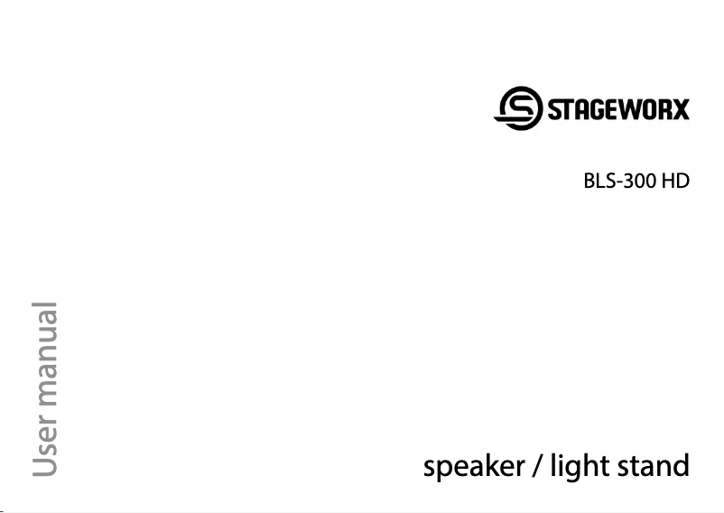 Page 1 of the manual User Manual Stageworx BLS-300 HD