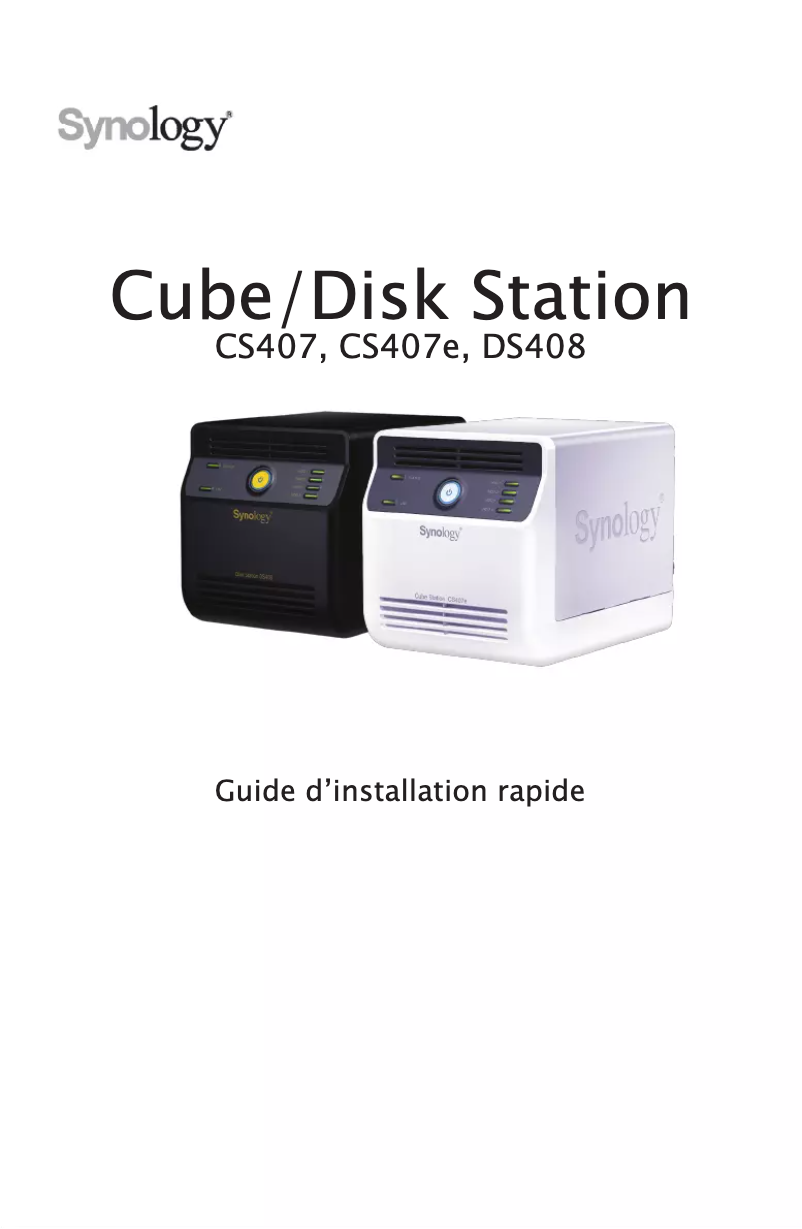 First page image of the manual for Cube Station CS407e