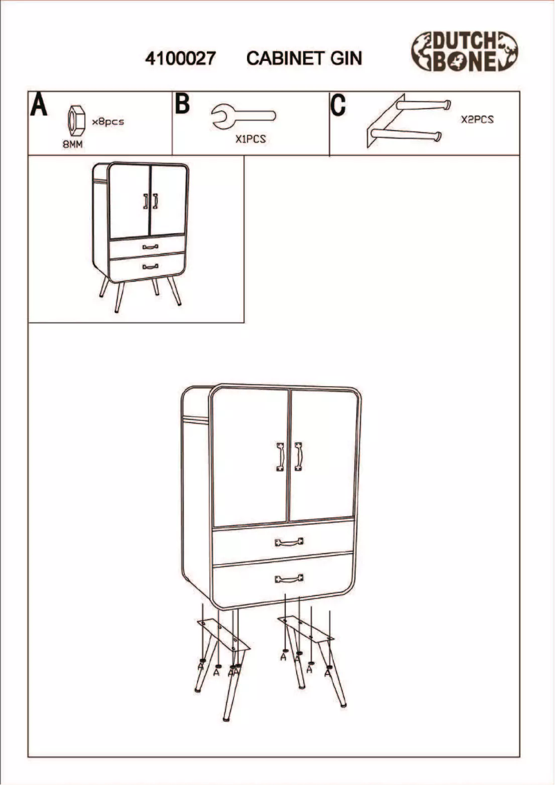 Page 1 of the manual User Manual Dutchbone Gin