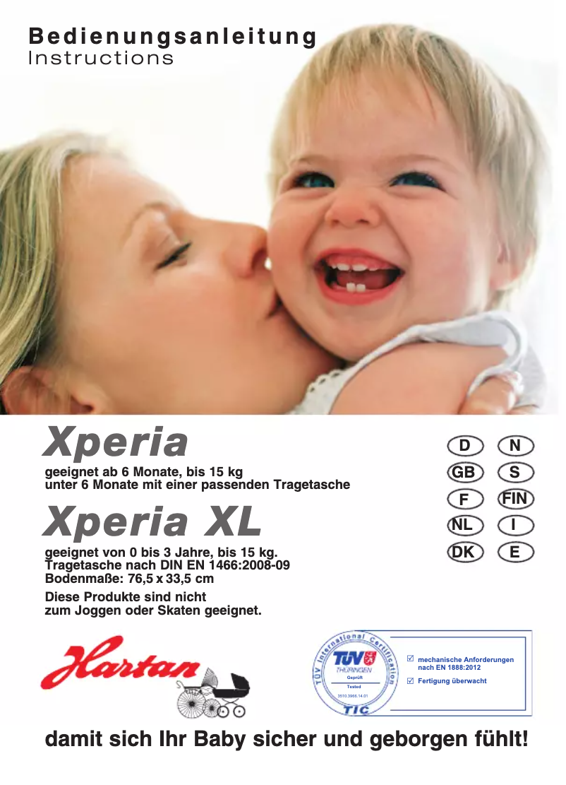 Page 1 of the manual User Manual Hartan Xperia