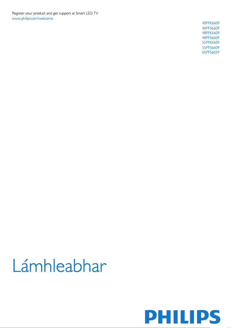 Page 1 of the manual User Manual Philips 6600 series 40PFK6609