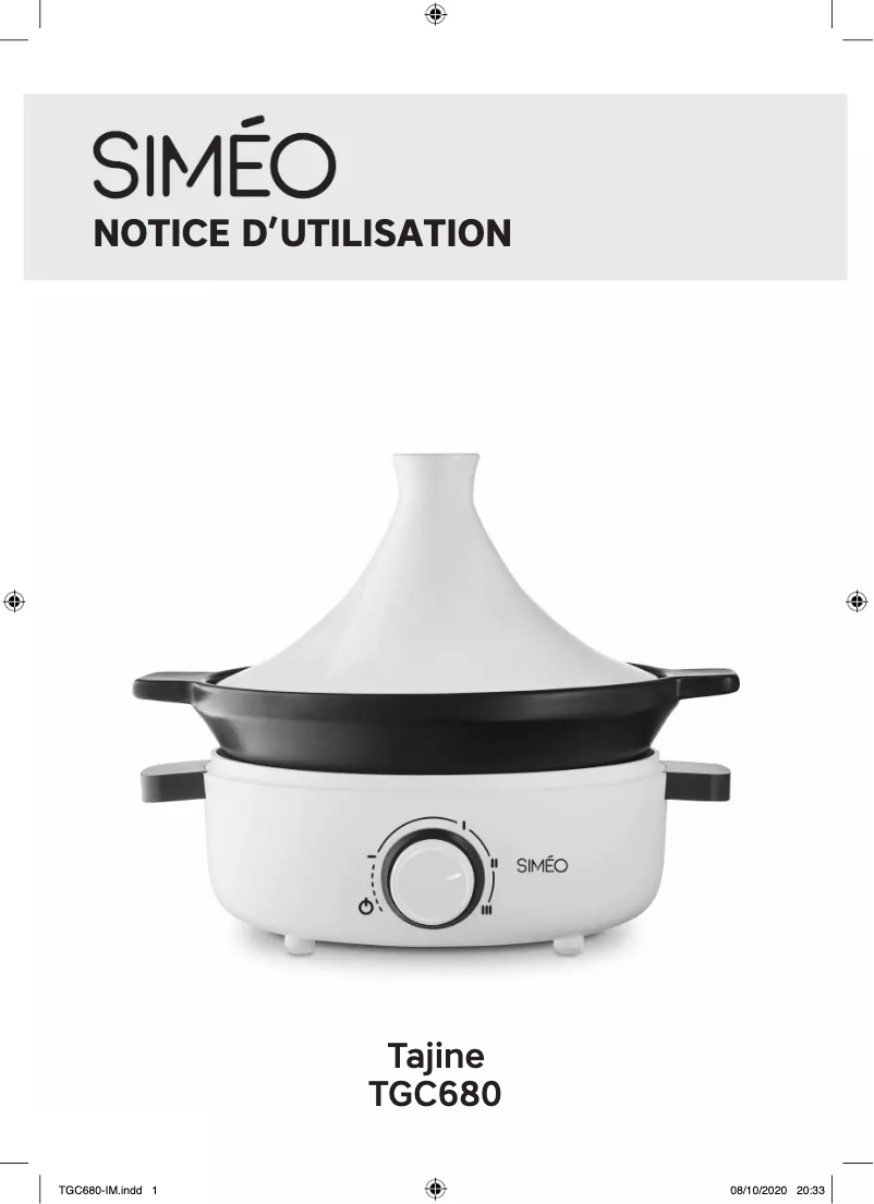 Page 1 of the manual User Manual Siméo TGC680