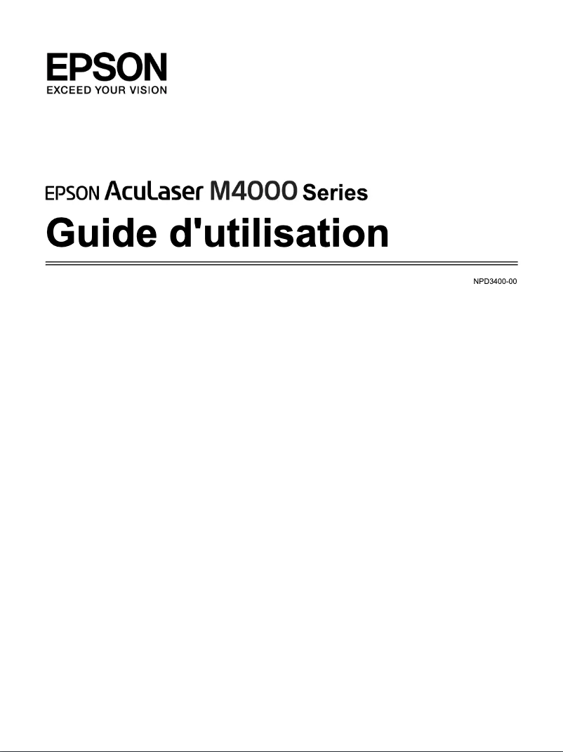 Page 1 of the manual User Manual Epson AcuLaser M4000