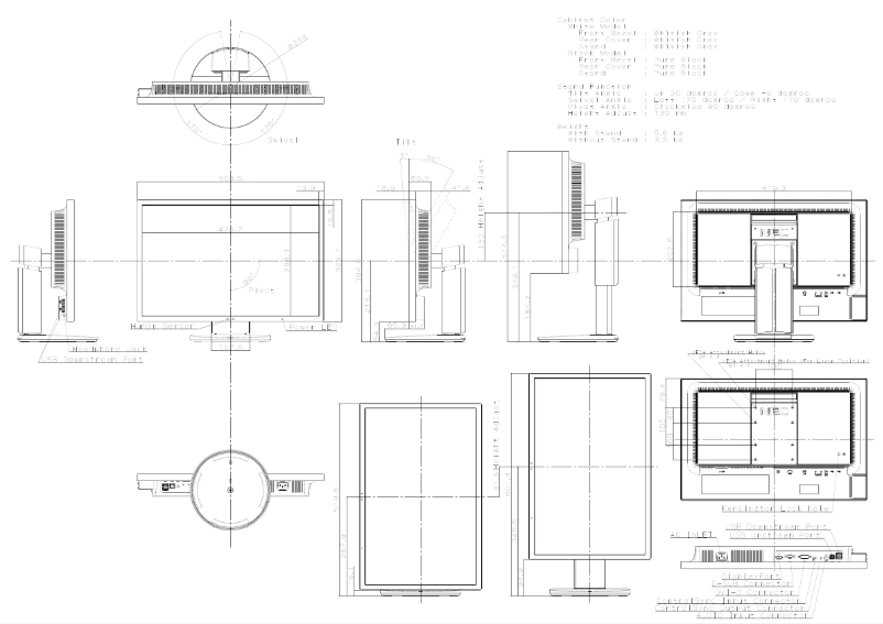 First page image of the manual for MultiSync EA223WM